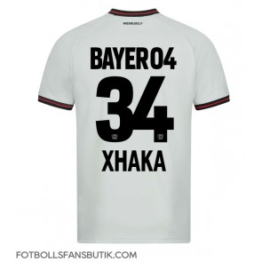 Bayer Leverkusen Granit Xhaka #34 Replika Bortatröja 2023-24 Kortärmad